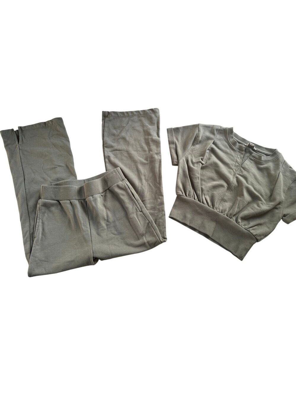 HABITUAL Girl 2-Piece Cozy Lounge Set - Olive Green (Size 12)